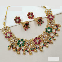 NAFJ Royal Pota Stone And Pearl Necklace Set