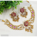 NAFJ Royal Pota Stone And Pearl Necklace Set