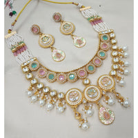 NAFJ Royal Pota Stone And Pearl Necklace Set