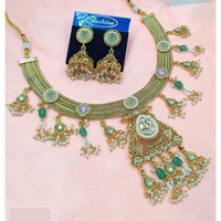 NAFJ Royal Pota Stone And Pearl Necklace Set