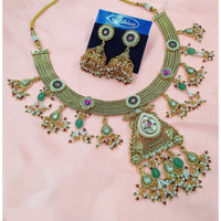 NAFJ Royal Pota Stone And Pearl Necklace Set