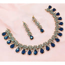 NAFJ Luxury American Diamond Necklace Set