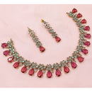 NAFJ Luxury American Diamond Necklace Set