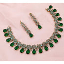 NAFJ Luxury American Diamond Necklace Set