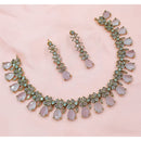 NAFJ Luxury American Diamond Necklace Set