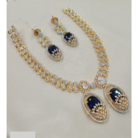 NAFJ Luxury American Diamond Necklace Set