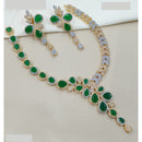 NAFJ Luxury American Diamond Necklace Set