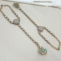 NAFJ Sparkling Crystal And Austrian Stone Designer Hand Harness