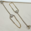 NAFJ Sparkling Crystal And Austrian Stone Designer Hand Harness