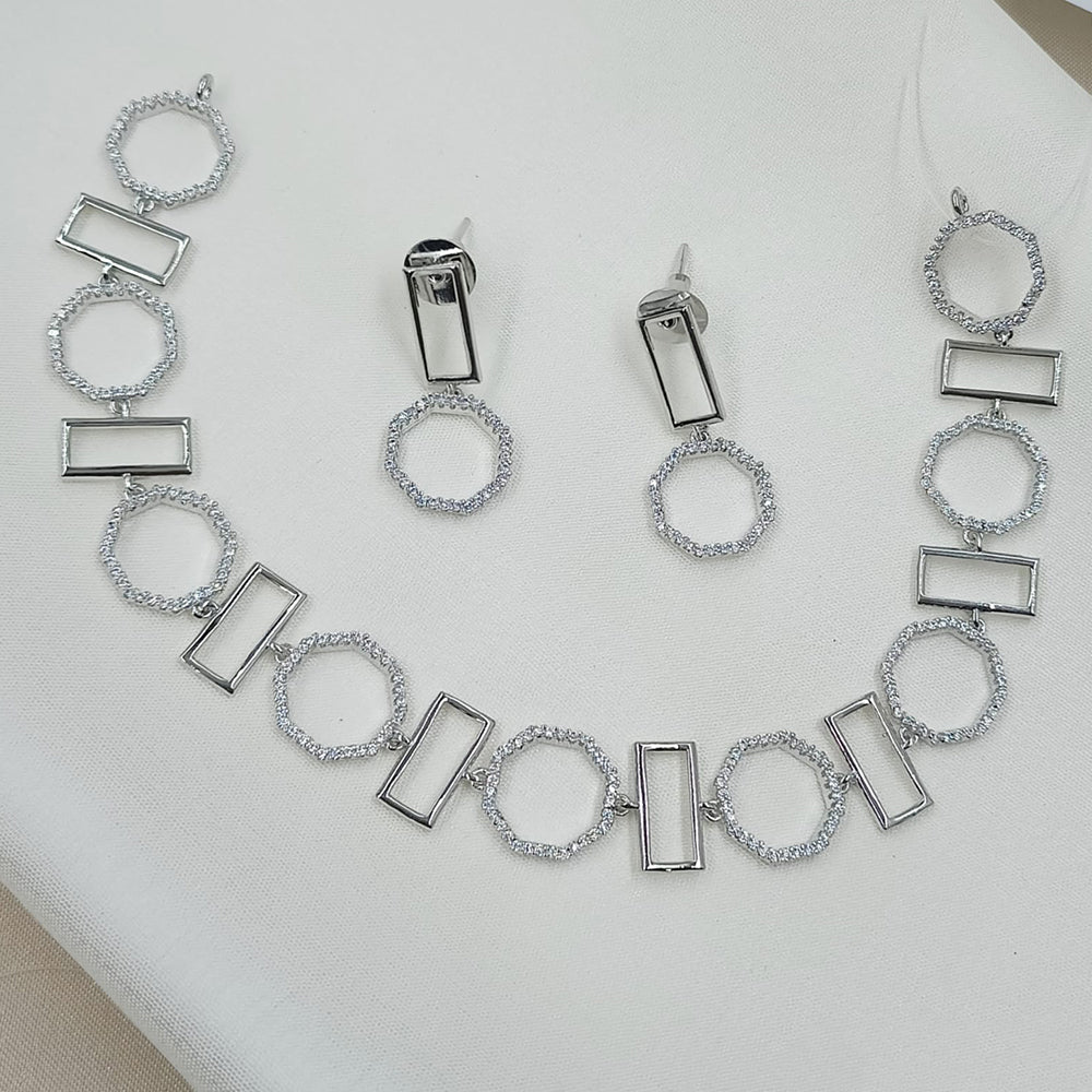 NAFJ Austrian Stone Fancy Necklace Set