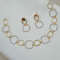 NAFJ Austrian Stone Fancy Necklace Set