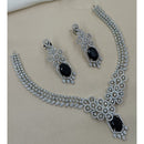 NAFJ Sparkling American Diamond Designer Necklace Set