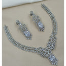 NAFJ Sparkling American Diamond Designer Necklace Set