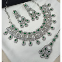 NAFJ Pota Ston And Austrian Stone Necklace Set