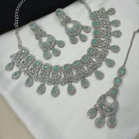 NAFJ Pota Ston And Austrian Stone Necklace Set