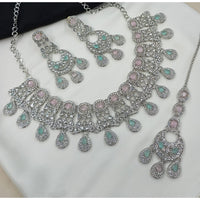 NAFJ Pota Ston And Austrian Stone Necklace Set