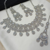 NAFJ Pota Ston And Austrian Stone Necklace Set