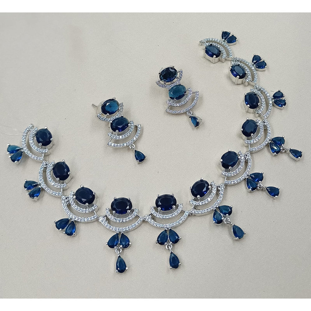 NAFJ Designer American Daimond Necklace Set