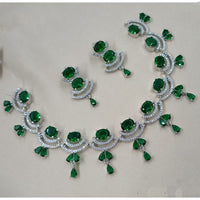 NAFJ Designer American Daimond Necklace Set