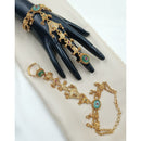 NAFJ Pota Stone And Pearl Designer Hand Harness