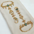 NAFJ Pota Stone And Pearl Designer Hand Harness