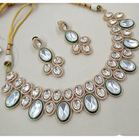 NAFJ Heritage Polki Kundan And Austrian Stone Necklace Set