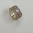 NAFJ Royal Pota Stone And Austrian Stone Finger Ring