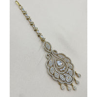 NAFJ Sparkling American Diamond Maangtikka