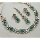 NAFJ Sparkling Crystal Stone Designer Necklace Set