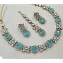 NAFJ Sparkling Crystal Stone Designer Necklace Set
