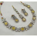 NAFJ Sparkling Crystal Stone Designer Necklace Set
