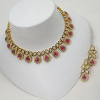 NAFJ Sparkling Crystal Stone Designer Necklace Set