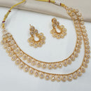 NAFJ Sparkling Crystal Stone Designer Meenakari Necklace Set