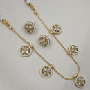 NAFJ Royal Pota Stone Designer And Pearl Necklace Set