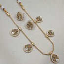 NAFJ Royal Pota Stone Designer And Pearl Necklace Set