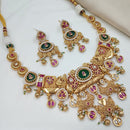 NAFJ Royal Pota Stone Designer And Pearl Necklace Set