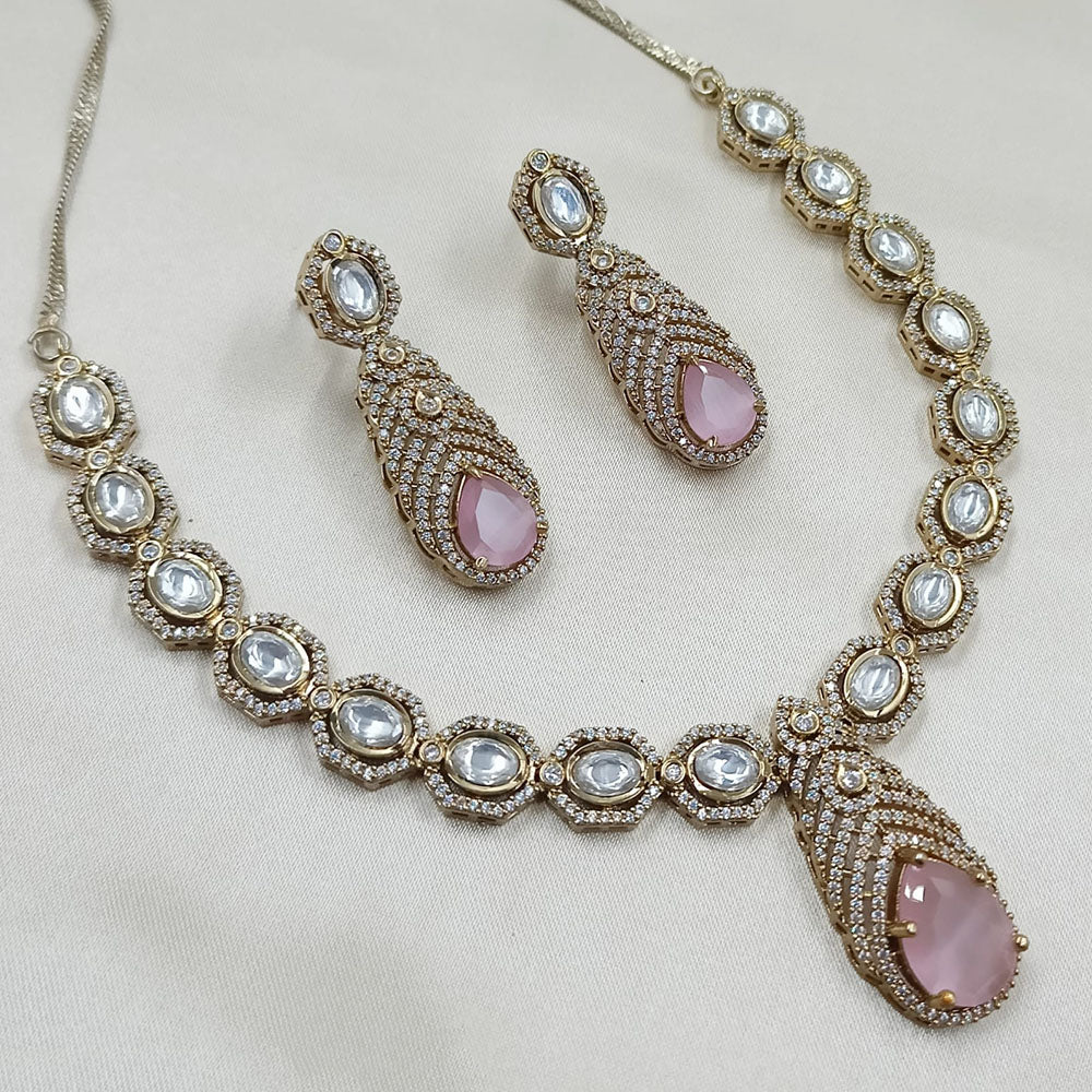 NAFJ Luxury American Diamond Festive Jewellery Set