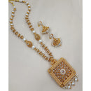 NAFJ Sparkling Crystal Stone Designer Beads Necklace Set