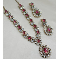 NAFJ Sparkling Crystal Stone Designer Necklace Set