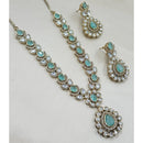 NAFJ Sparkling Crystal Stone Designer Necklace Set
