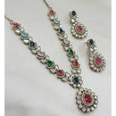 NAFJ Sparkling Crystal Stone Designer Necklace Set