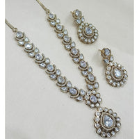 NAFJ Sparkling Crystal Stone Designer Necklace Set