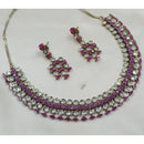 NAFJ Sparkling Crystal Stone Designer Necklace Set