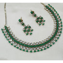 NAFJ Sparkling Crystal Stone Designer Necklace Set