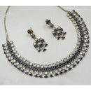 NAFJ Sparkling Crystal Stone Designer Necklace Set
