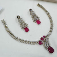 NAFJ Luxury American Diamond Festive Jewellery Set