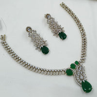 NAFJ Luxury American Diamond Festive Jewellery Set