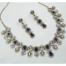 NAFJ Glam Polki Kundan Stone Embellished Necklace Set