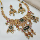 NAFJ Royal Pota Stone Designer And Pearl Necklace Set