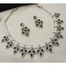 NAFJ Sparkling Crystal Stone Designer Necklace Set